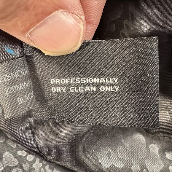 Guess Coat Womens Large Black Wool Blend Toggle Duffle Mid Length Lined Winter - Picture 8 of 13